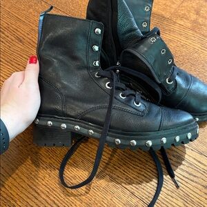 Schutz Studded Andrea leather boots